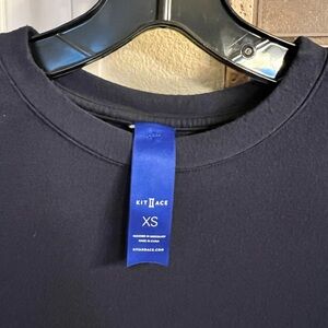 Kit and Ace Deep Blue Crew Neck Tee